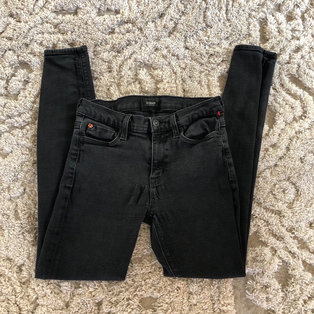 Hudson Black Stretch Skinny Jeans